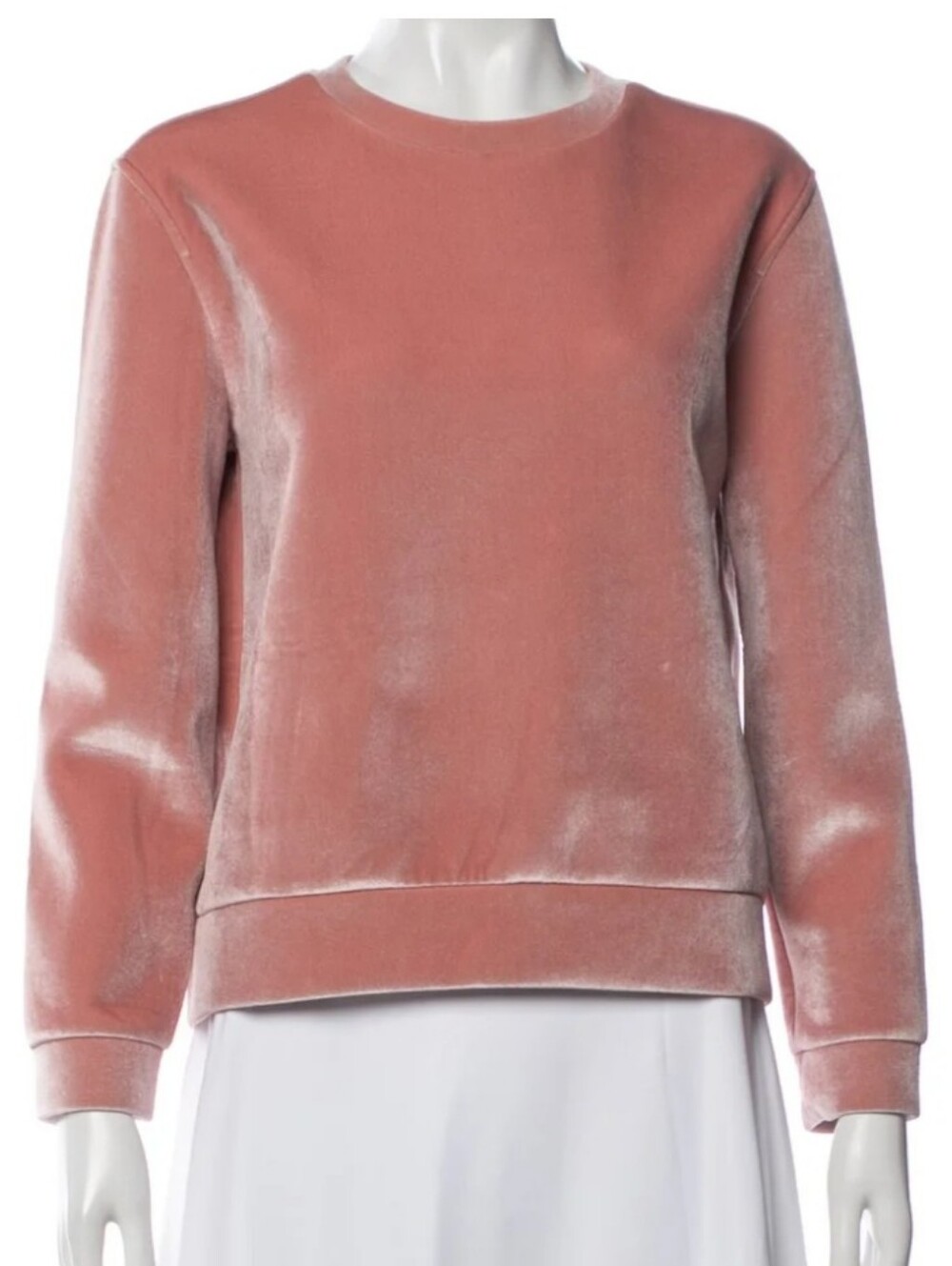 Maje Authentic Crew Neck Long Sleeve Sweatshirt Pink | Size: Small